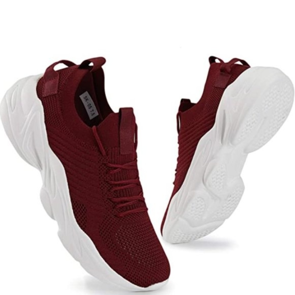 NWT Unisex Lightweight Maroon Running Shoes